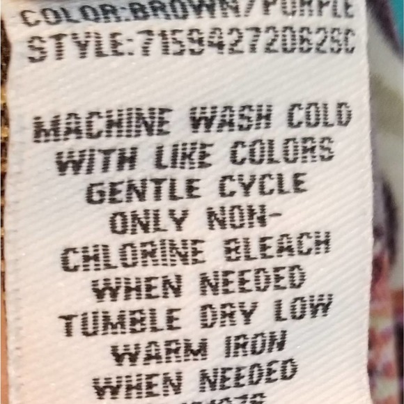 Eci floral brown and purple shift dress - Picture 5 of 5